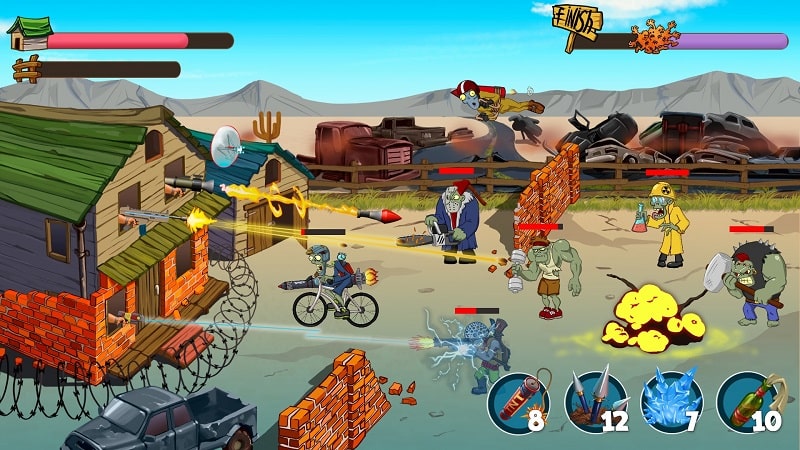 Base defense versus Zombies