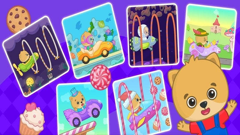 Bimi Boo Car Games for Kids