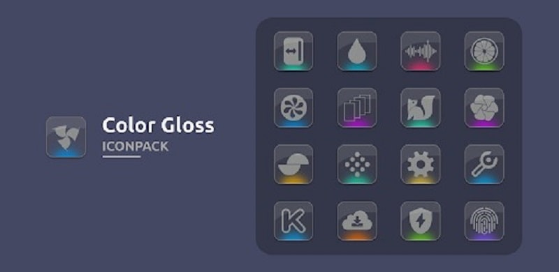 Color gloss icon pack