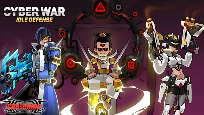 Cyber War: Idle Defense heroes