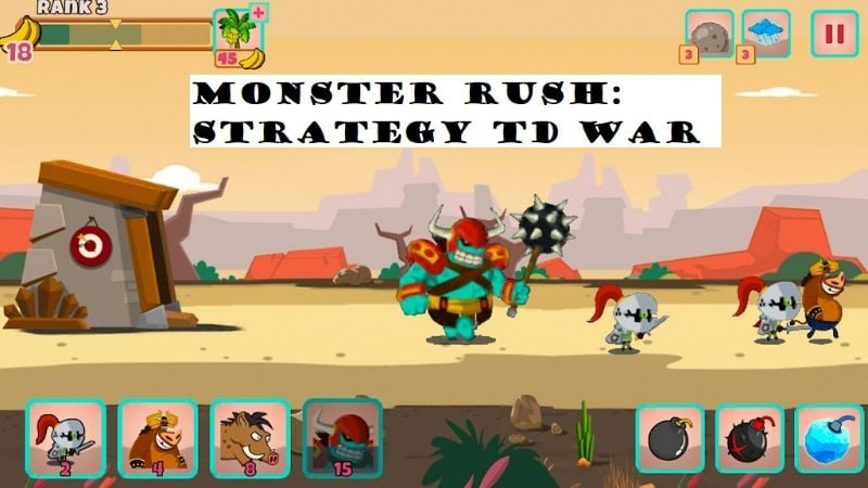 Monster Rush: Strategy TD war